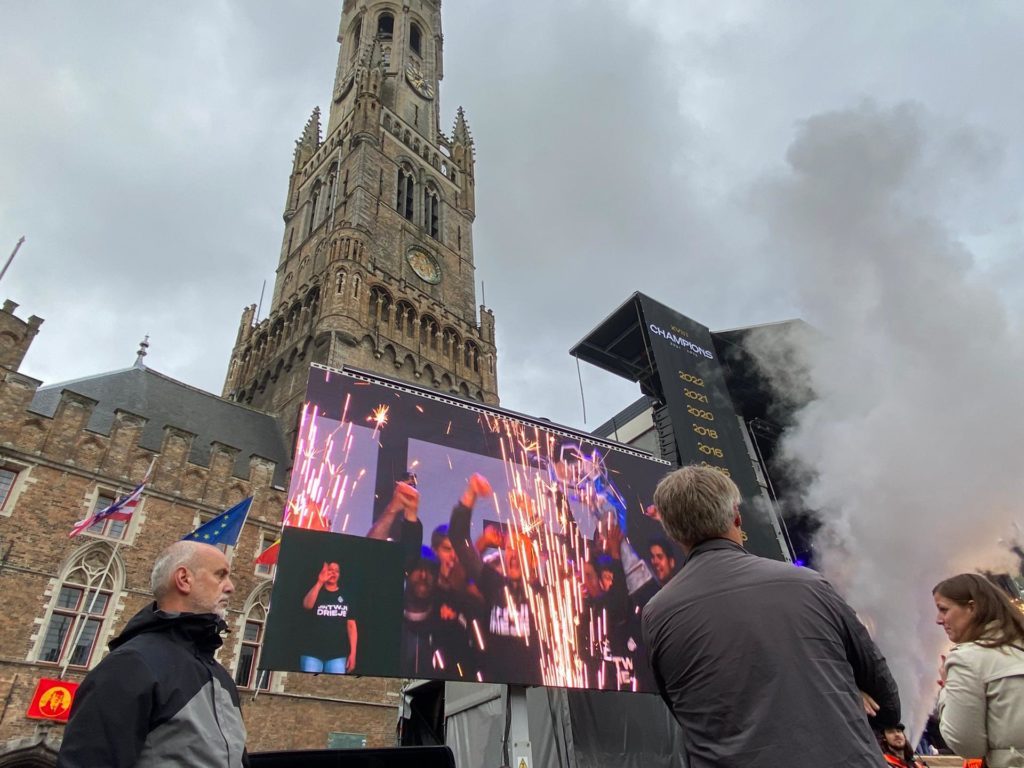 Kampioenenviering Brugge 2022 - Écran LED mobile de 28 m²