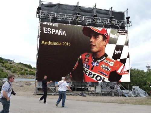 MOTO GP - Jerez Spain 60 sqm - P8.3 LED tiles - écran led événement sportif