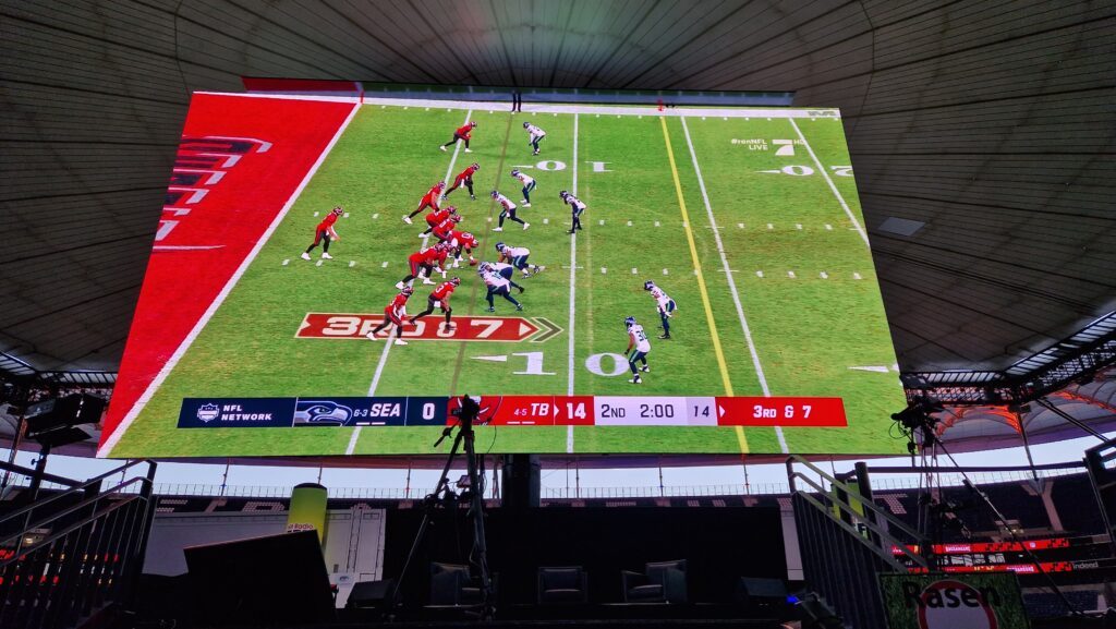 LED screen for football - NFL game