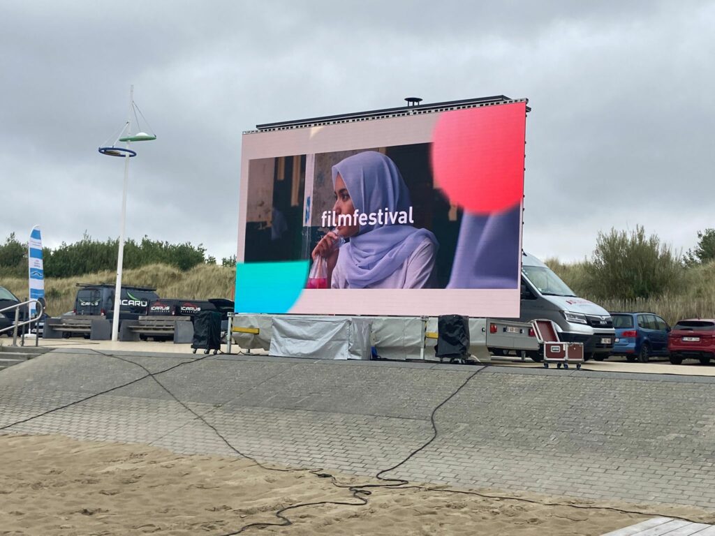 LED screen for movie theatre - film op het strand zeebrugge